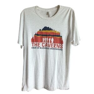 THE CAVERNS Heather Grey T-shirt - Men’s Large